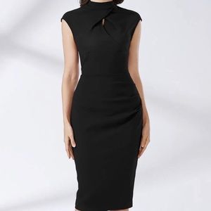 Mock Neck Cutout Dress